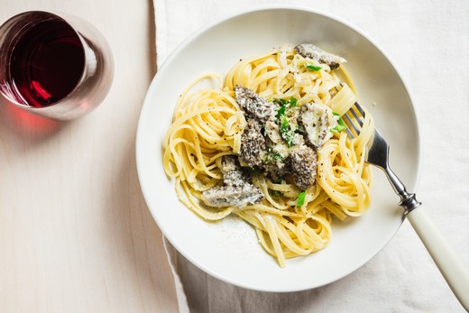 Linguine With Morel Mushrooms Garlic & Sage